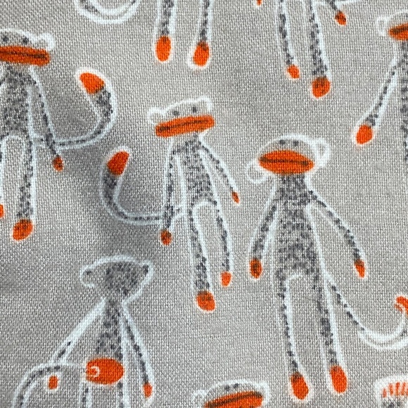 MUNKI MUNKI Flannel Pajama Set Sock Monkey Bamboo and Cotton Size S - Picture 12 of 16